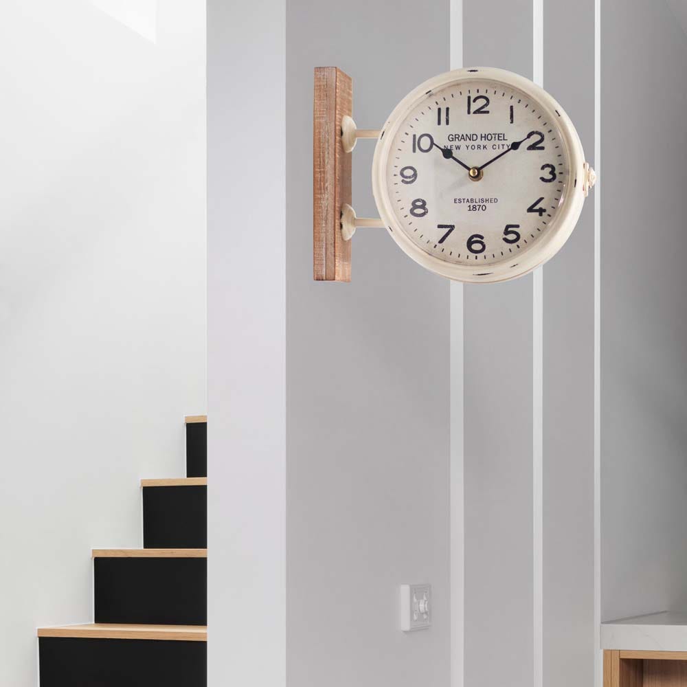 SS22 Stolpa Grand Hotel Wall Clock White 26X9X20CM 806579