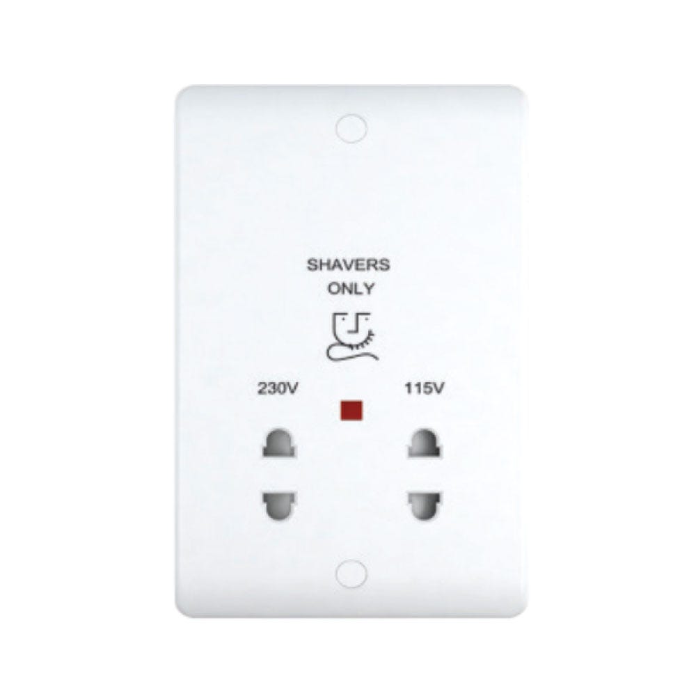 MILANO SHAVER SOCKET WHITE