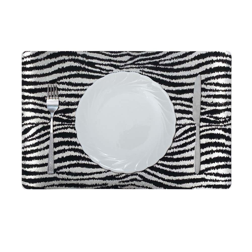 Glamour Exotic Jungle Placemat Silver 45x30Cm Pfmp_28853B