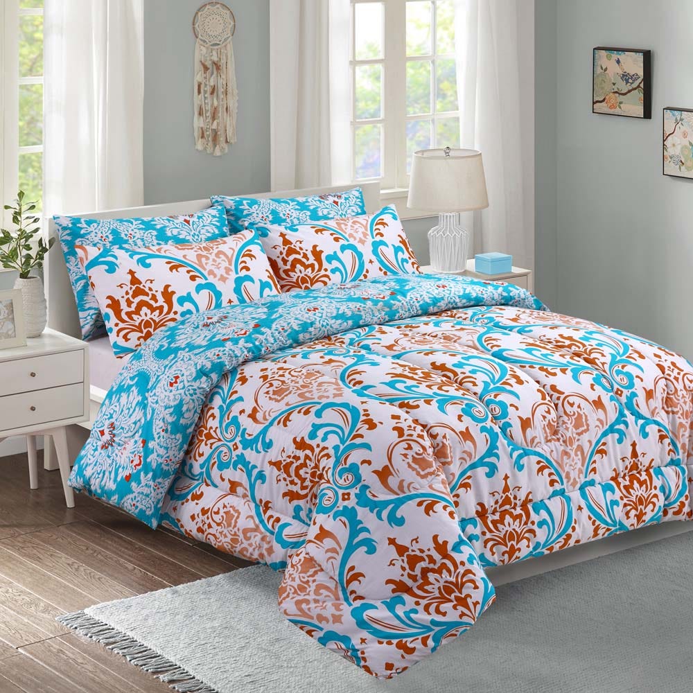 Arabian Saga _7 Pcs Reversible King Comforter Set _Arabia