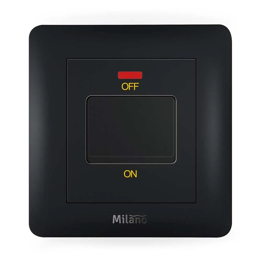 MILANO 20A DP Switch MBLK PS