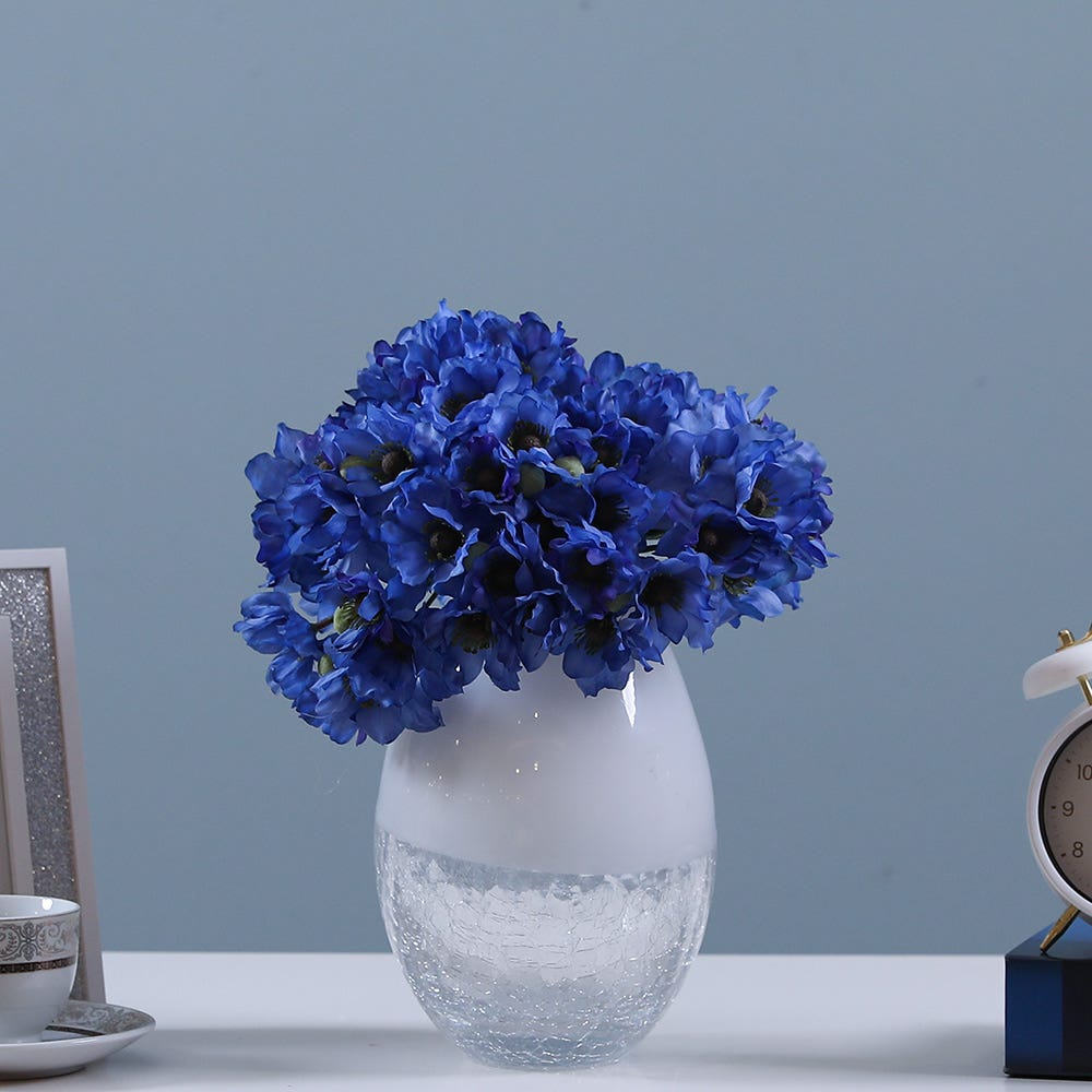 SS21 Rejoice Blue Bunch Artificial Flower