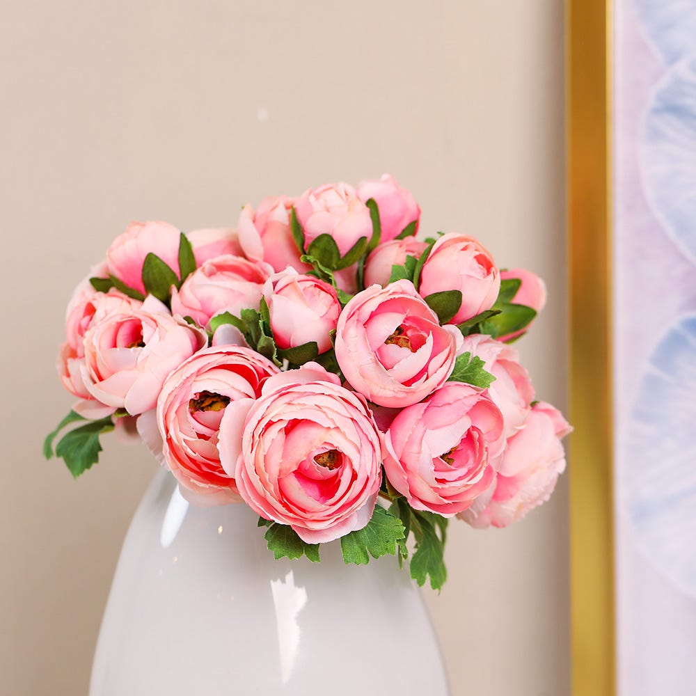 SS21 Rejoice Light Pink Bunch Artificial Flower