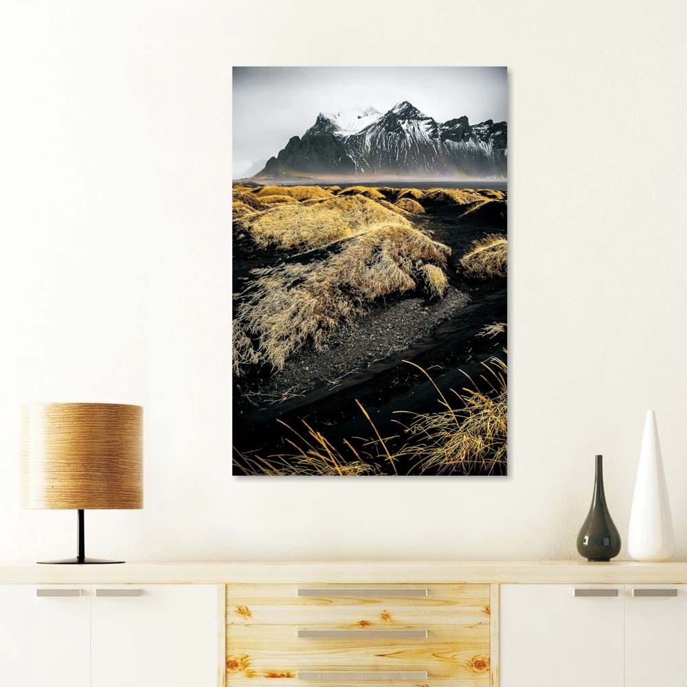 SS22 Diana Snowfall Mountain Tempered Glass Art