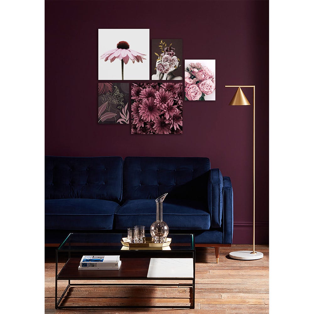 SS21 KELLAN GERBERA AND PEONY WALL ART SET