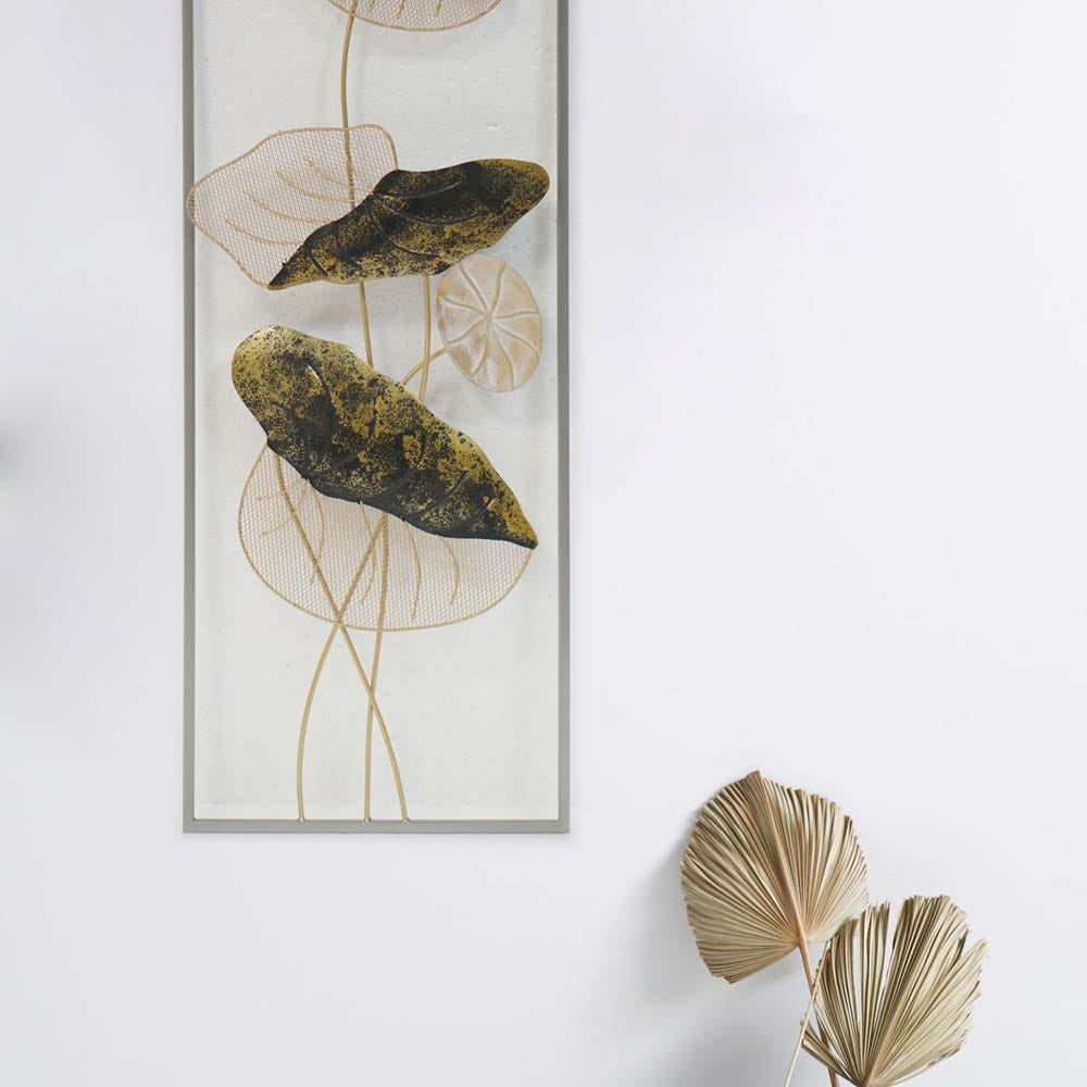 SS21 Alayna Lotus Flower Leaf Abstract Botanical Wall Art