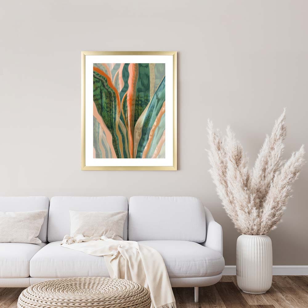 AW21 Gallery Thick Leaves Framed Art