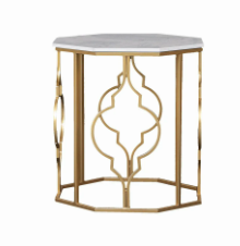 ESPERANZA 60X60X60CM END TABLE - GOLDEN