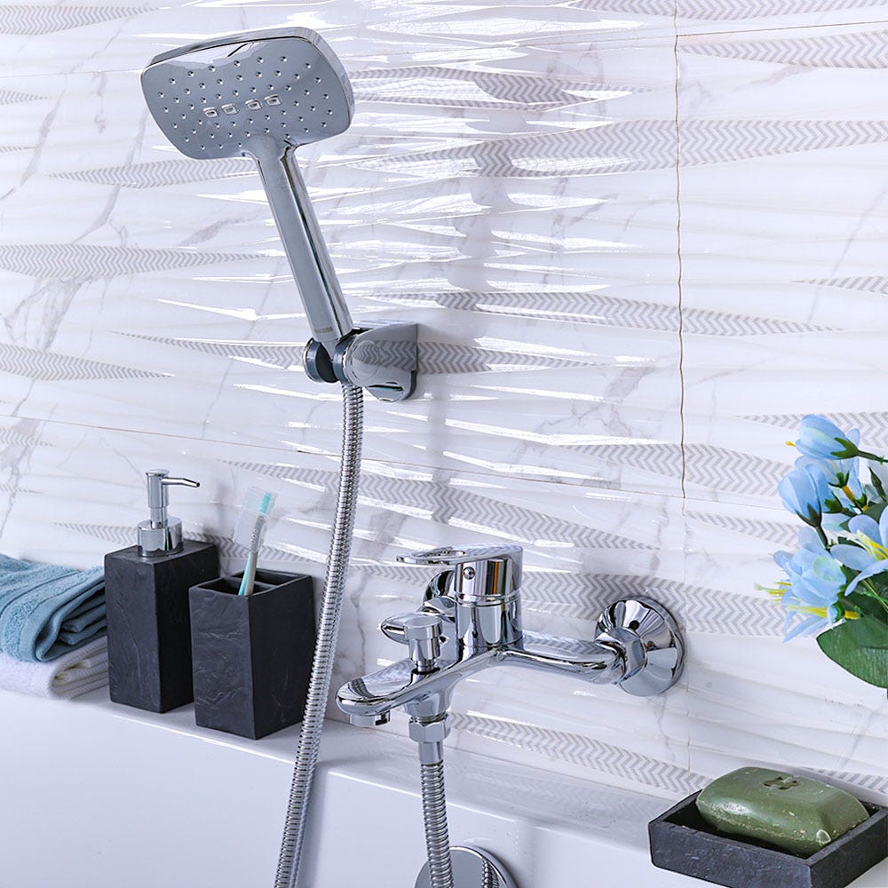 MILANO Dito bath mixer with shower set