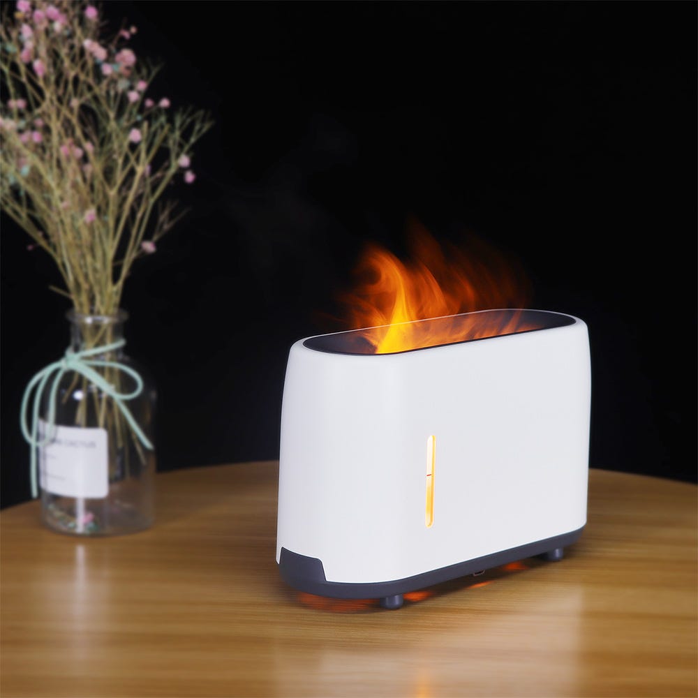 SS22 Tulip i_Flame Aroma Diffuser White 240ML WD_M1