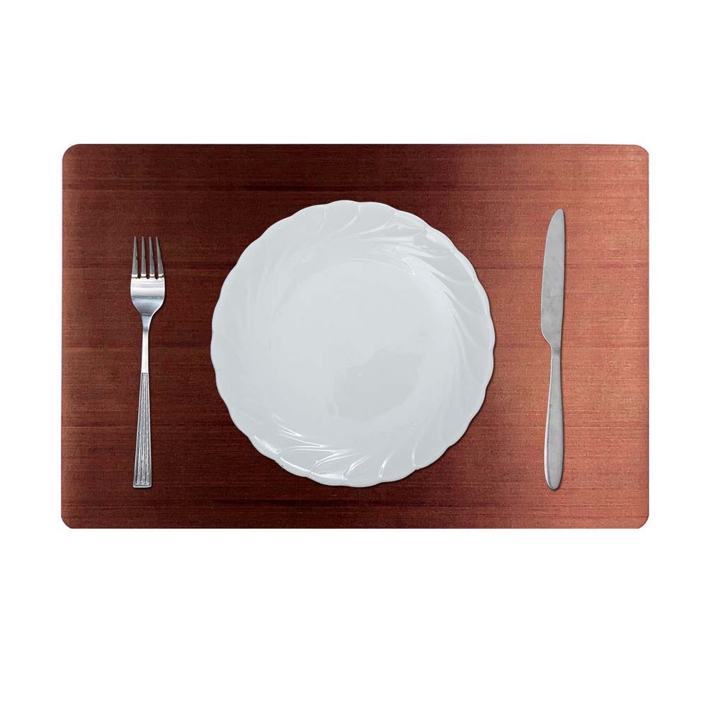 GLAMOUR EMBOSSED TRANSPARENT PVC PLACEMAT COPPER 43.5x28.5CM AEY_A015C