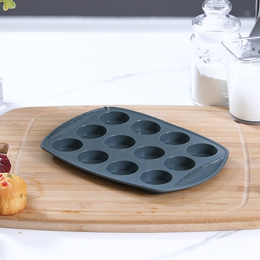 [HOM-Dan-01233] BAKE MAGIC 12 CUPS CAKE SILICONE MOULD_ 16553