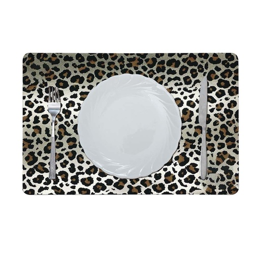 [HOM-Dan-01646] Glamour Exotic Jungle Placemat Gold 45x30Cm Pfmp_28858