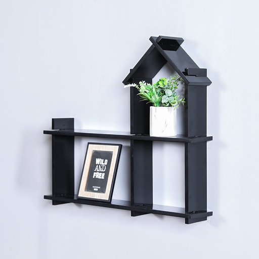 [FUR-Dan-00299] KD Hut Wall Shelf_Black