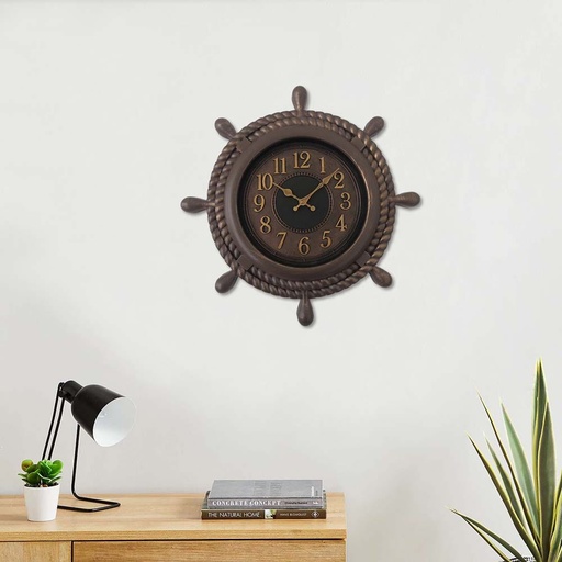 [HOM-Dan-00624] AW21 Lexie Wall Clock Antique Gold 18inch