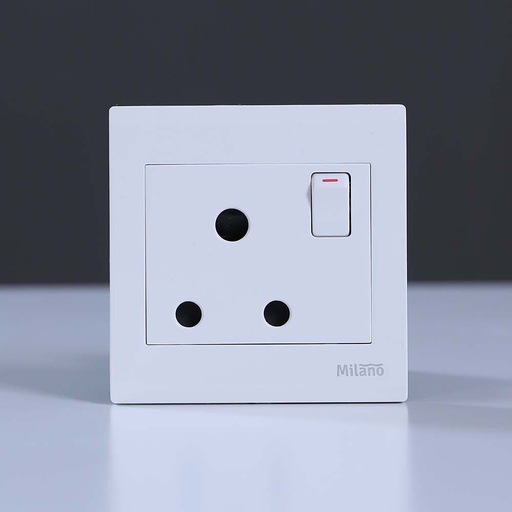 [ELE-Dan-00674] MILANO 15A SWITCHED SOCKET