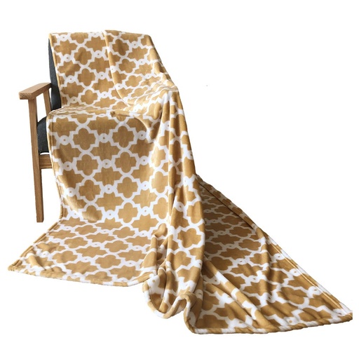 [HOM-Dan-00925] Printed Flannel Plush Blanket