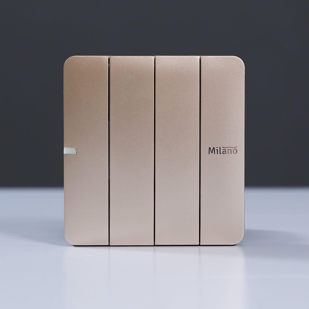 Milano 10A 4 Gang 1 Way Switch