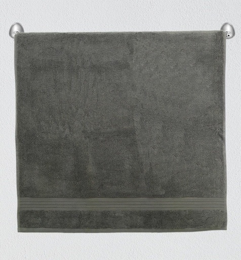 [HOM-Dan-02237] Flossy Hand Towel _ 41X76Cm Dark Grey